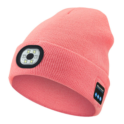 Winter Bluetooth Flash-Light Beanie