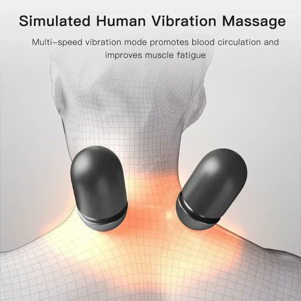 Prime™ Electric Neck & Spine Massager Pillow – Heat, Vibration & Support