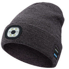 Winter Bluetooth Flash-Light Beanie