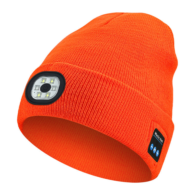 Winter Bluetooth Flash-Light Beanie