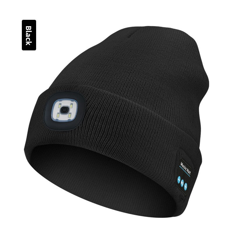 Winter Bluetooth Flash-Light Beanie
