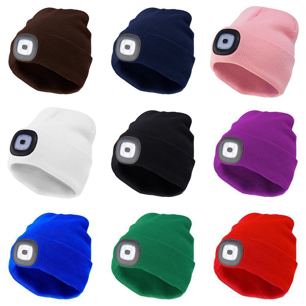 Winter Bluetooth Flash-Light Beanie