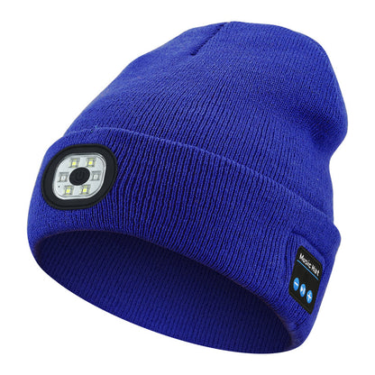 Winter Bluetooth Flash-Light Beanie