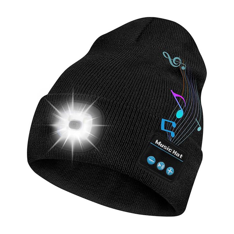 Winter Bluetooth Flash-Light Beanie