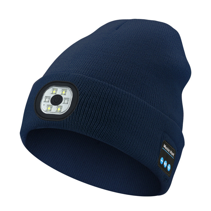 Winter Bluetooth Flash-Light Beanie