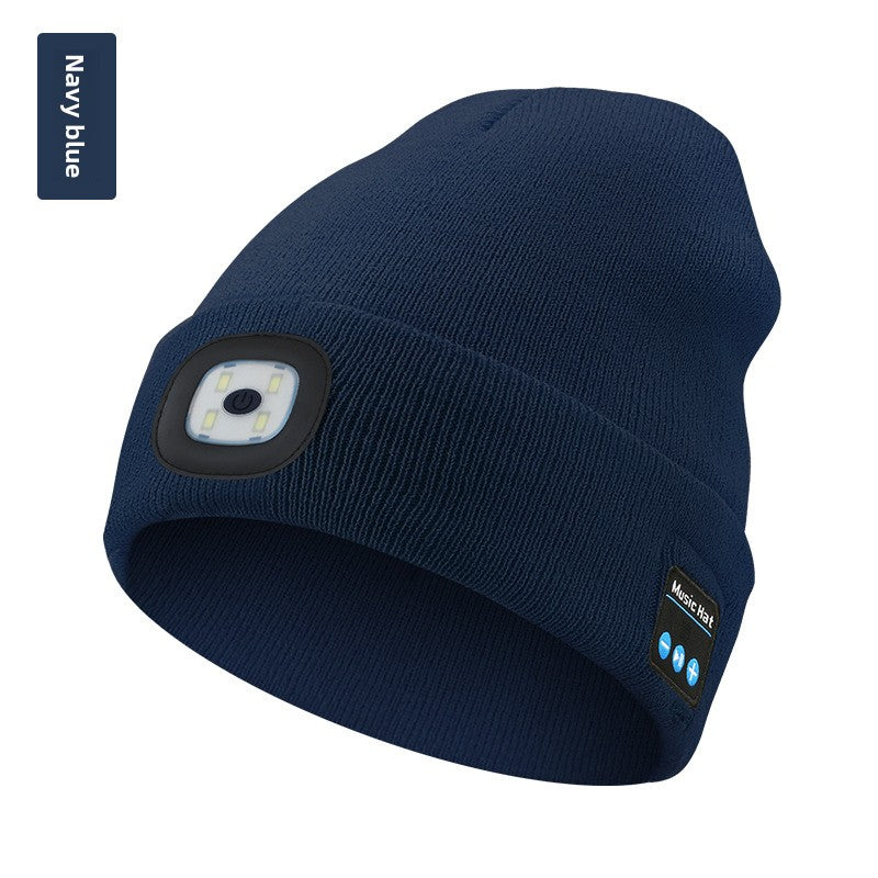 Winter Bluetooth Flash-Light Beanie