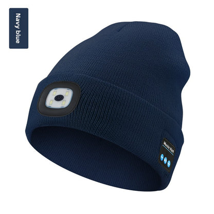 Winter Bluetooth Flash-Light Beanie