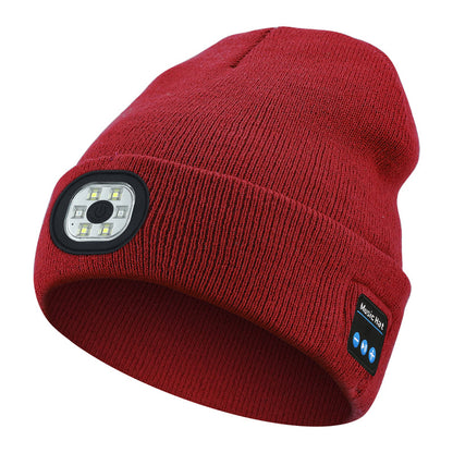 Winter Bluetooth Flash-Light Beanie
