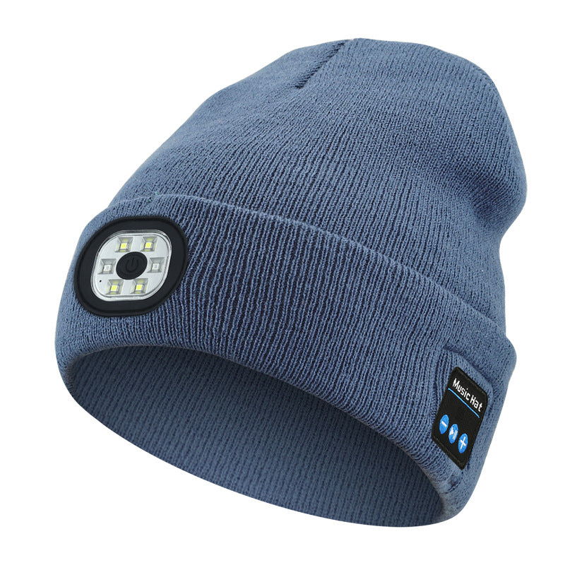 Winter Bluetooth Flash-Light Beanie