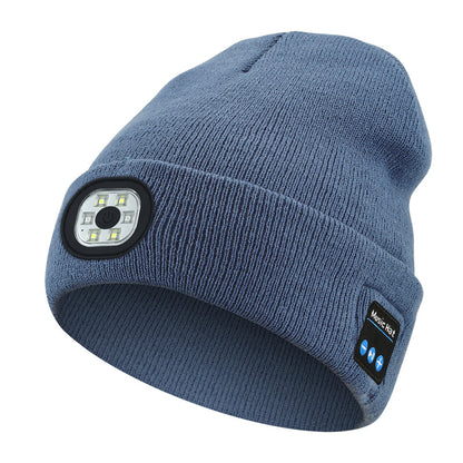 Winter Bluetooth Flash-Light Beanie